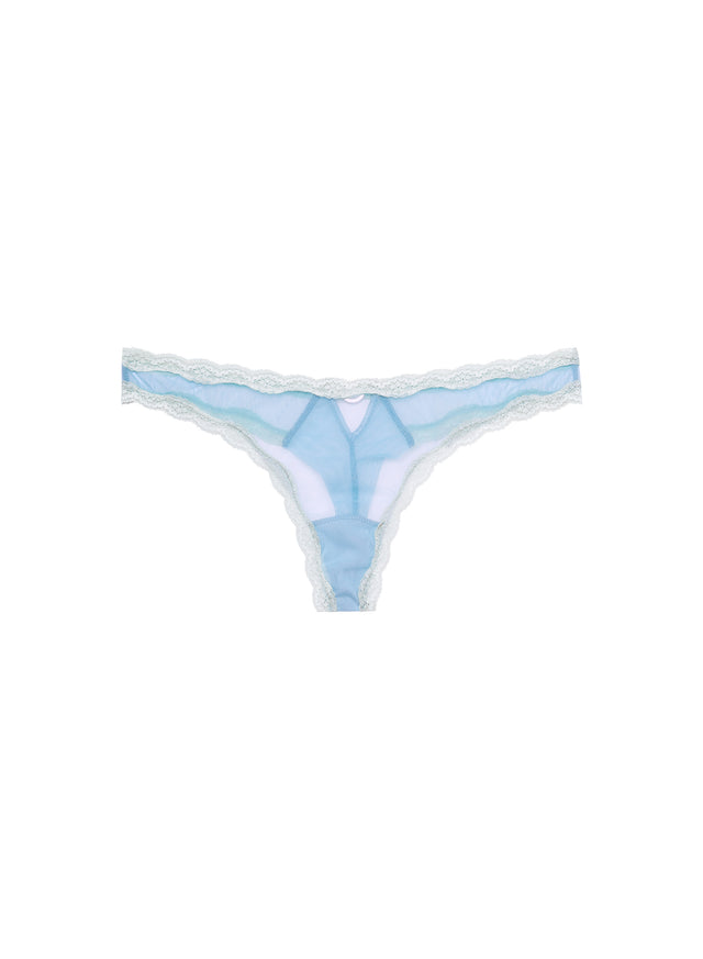 Light sky - Sheer Tulle Thong | Fleur du Mal