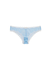 Sheer Tulle Bikini- light blue- Fleur du Mal-flat
