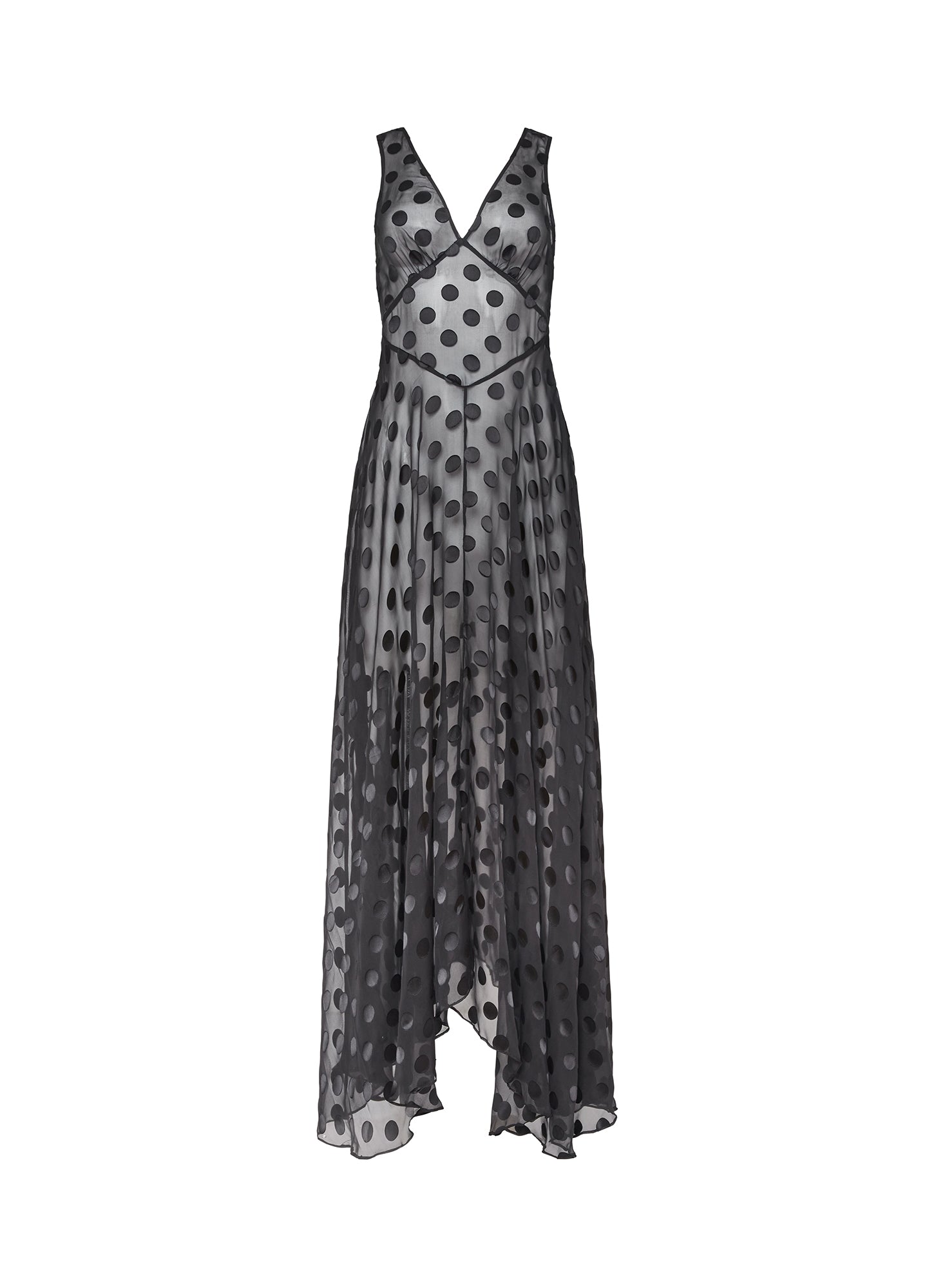 Silk Dot Gown