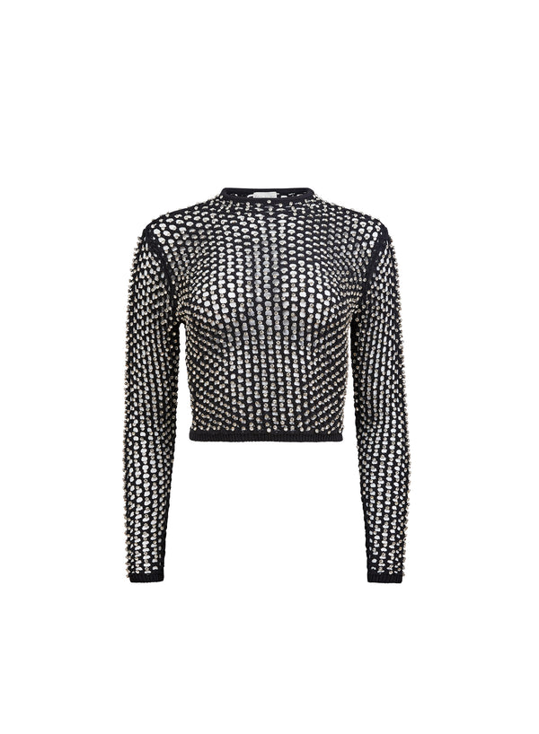 Black - Spotlight Long Sleeve Top | Fleur du Mal