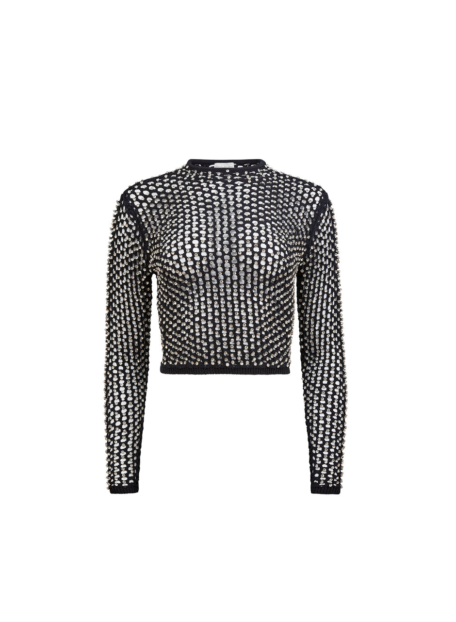 Black - Spotlight Long Sleeve Top | Fleur du Mal