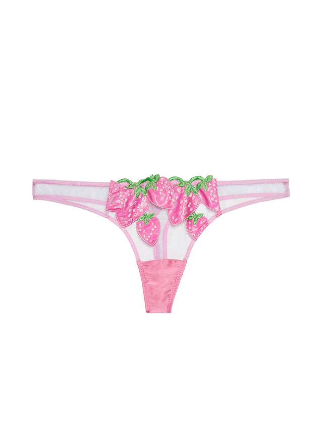 Pink cadillac - Wild Strawberry Thong | Fleur du Mal