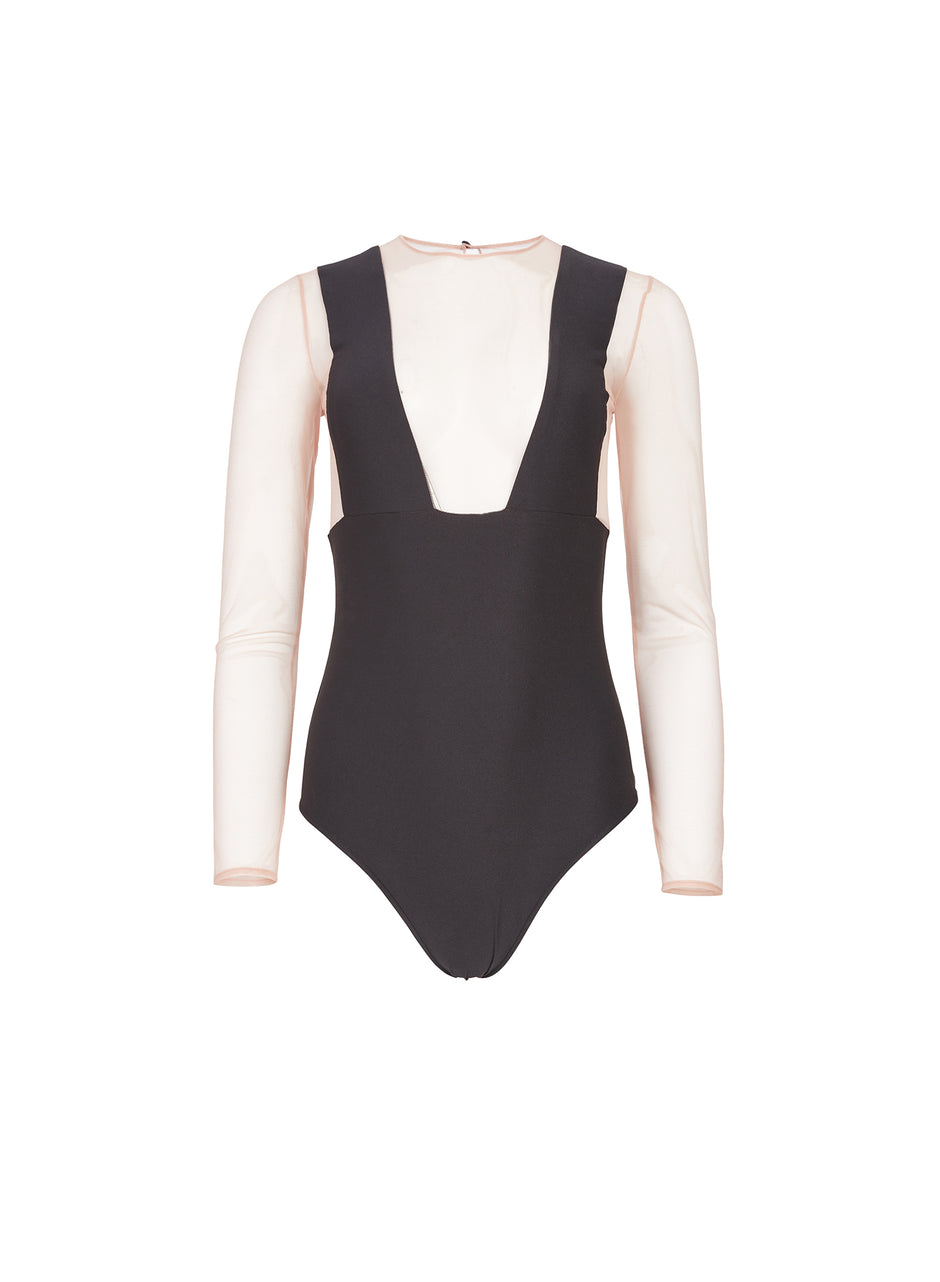 Black - Suspender Bodysuit | Fleur du Mal