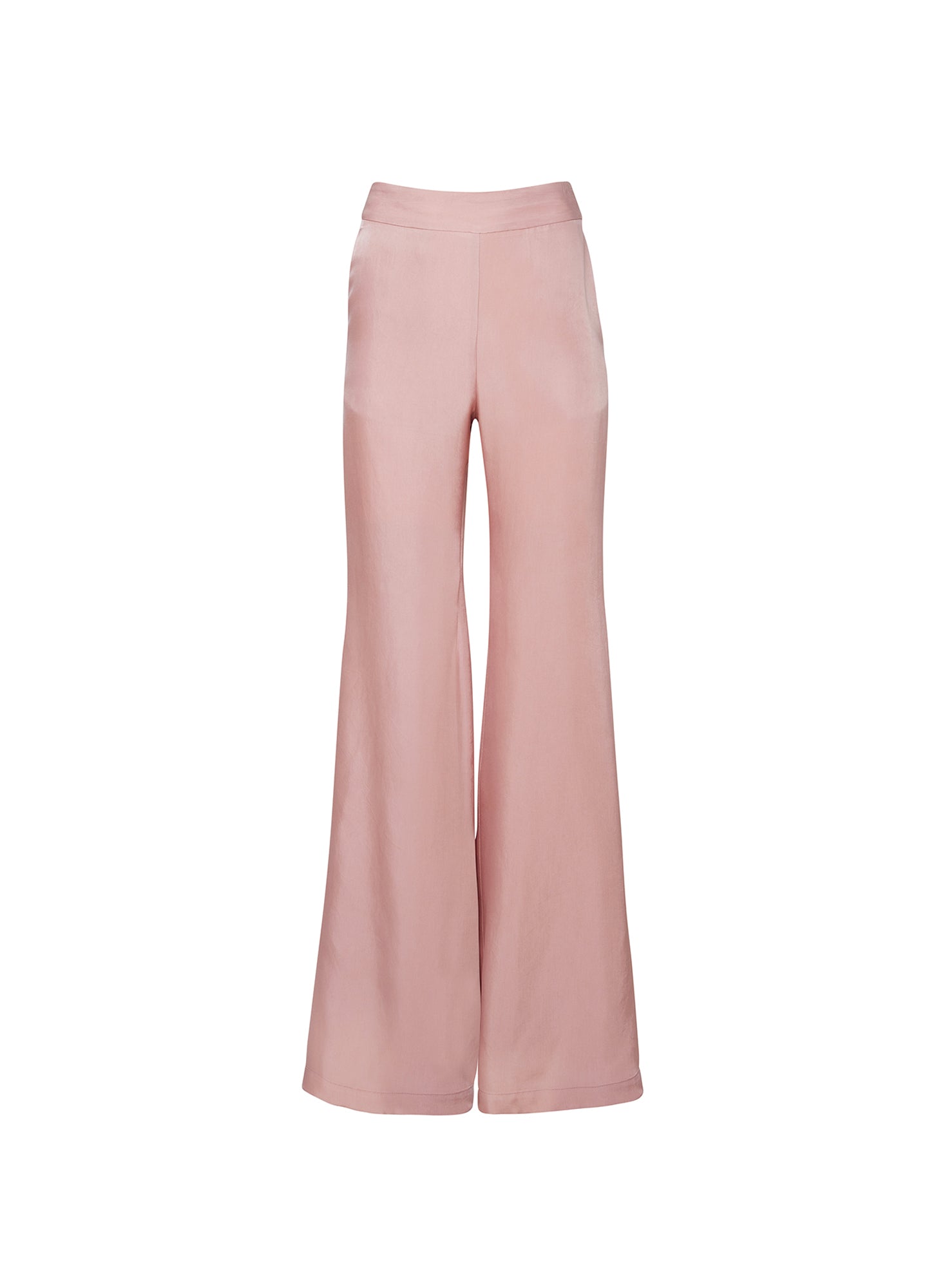 tan Luxe Twill Flare Pant
