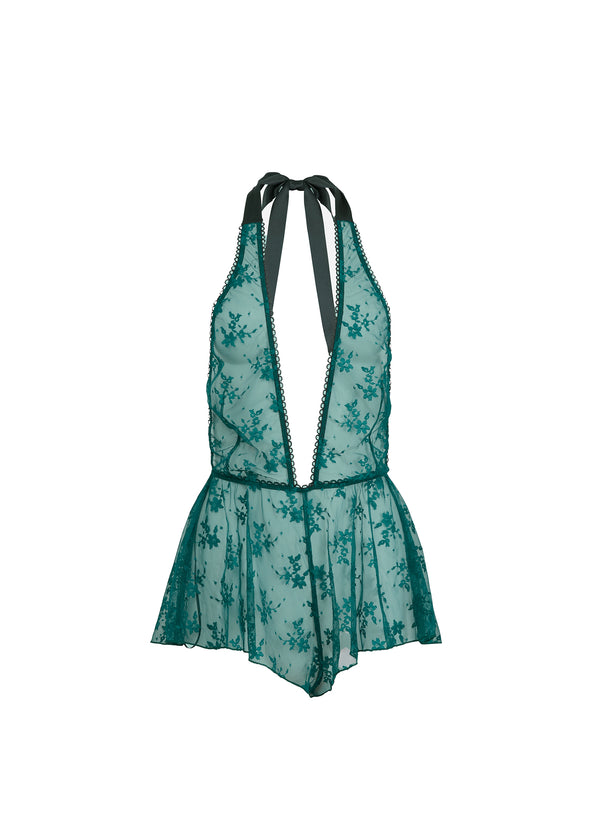 Crystal teal - Untie Me Playsuit | Fleur du Mal