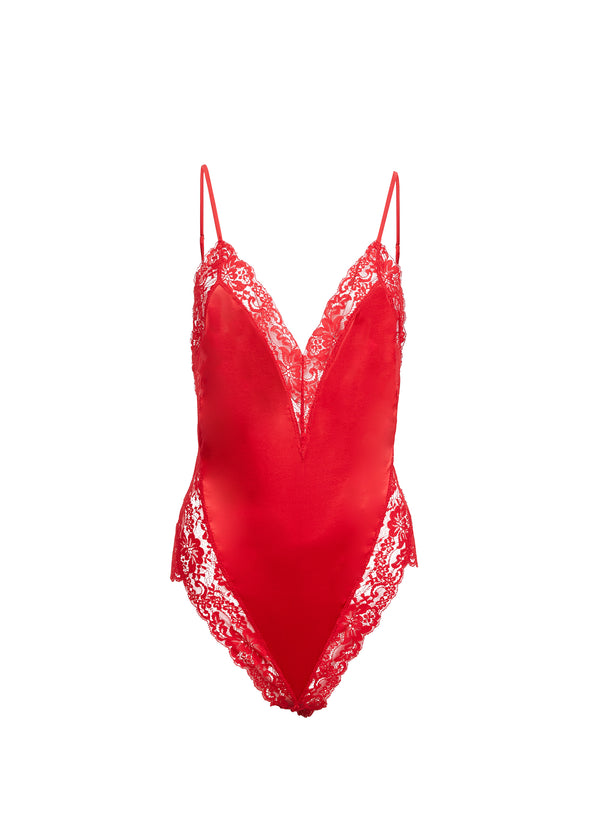 Rouge - Venus Lace Teddy | Fleur du Mal