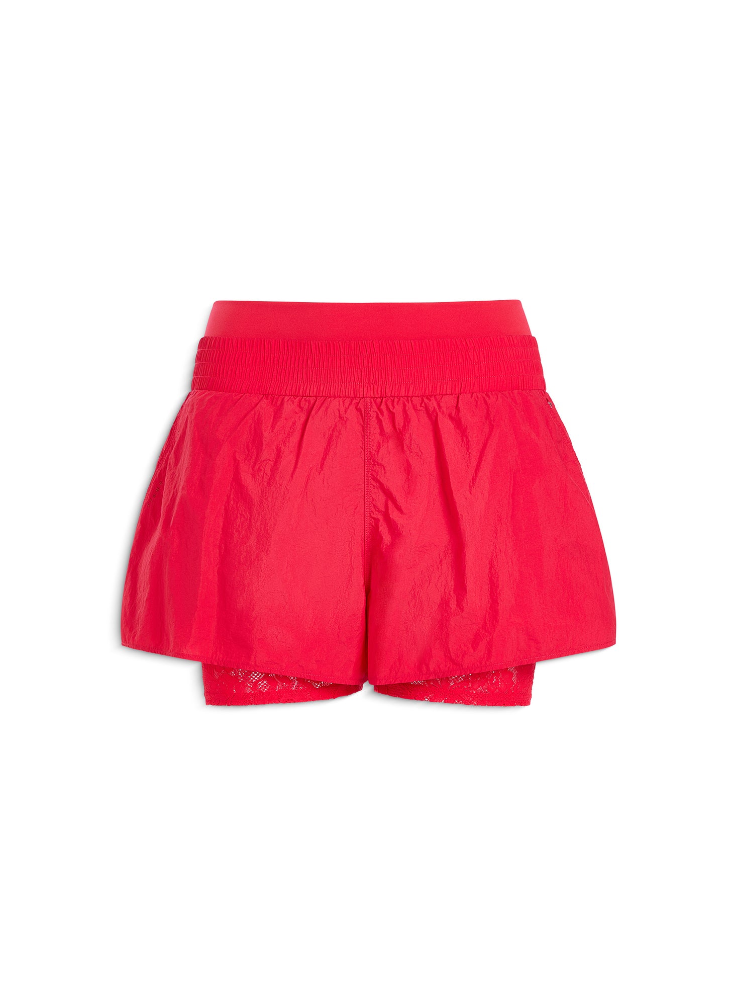 Warm Up Lace Short- red- Fleur du mal