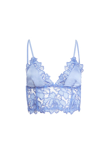 Whitney Embroidery Longline Triangle Bra