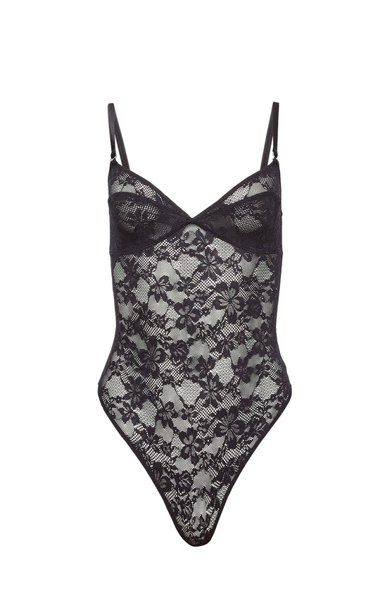 Le Stretch Lace Wireless Bodysuit