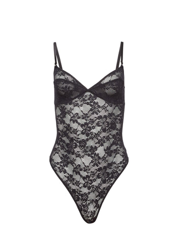 Le Stretch Lace Wireless Bodysuit