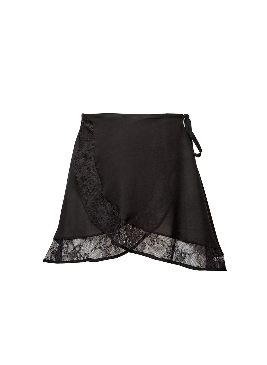 Black - Ballet Wrap Skirt | Fleur du Mal