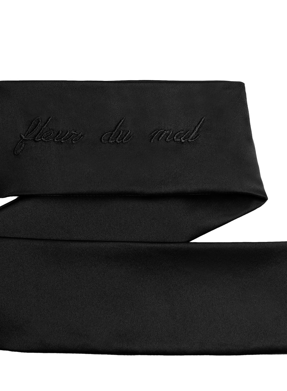 Black - Fleur du Mal Silk Blindfold | Fleur du Mal