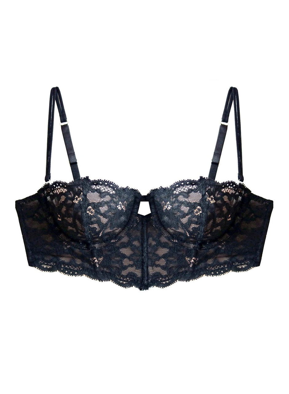 Black - Charlotte Longline Bra | Fleur du Mal