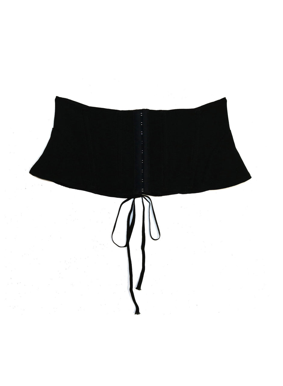 Black - Lacing Corset Belt | Fleur du Mal