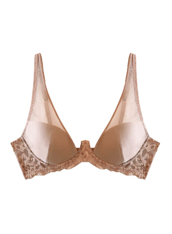 Charlotte Sheer Overlay Demi Bra