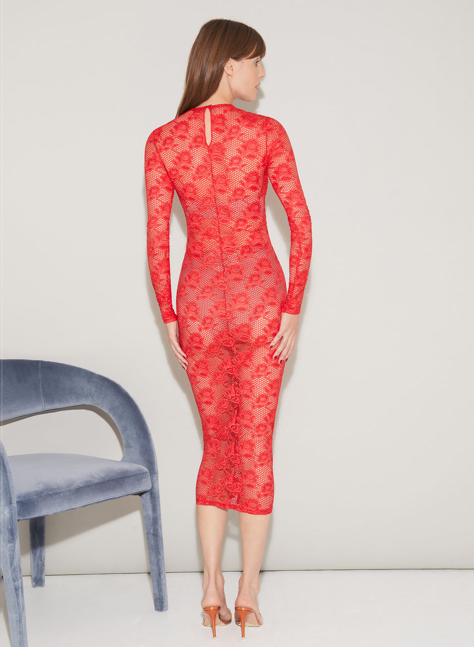 Tamale - Rosalia Lace Long Sleeve Dress | Fleur du Mal