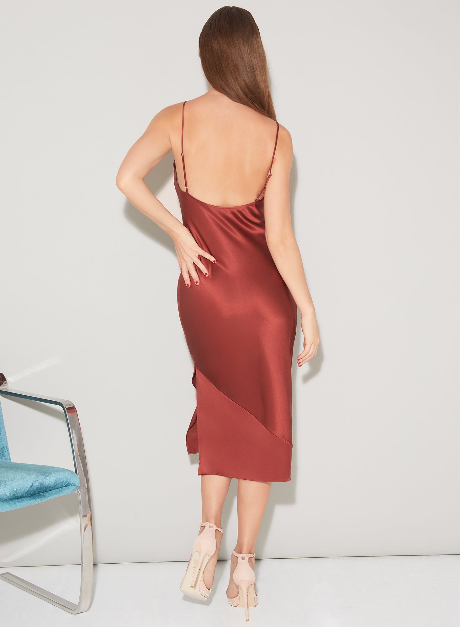 Silk Bias Slip Dress