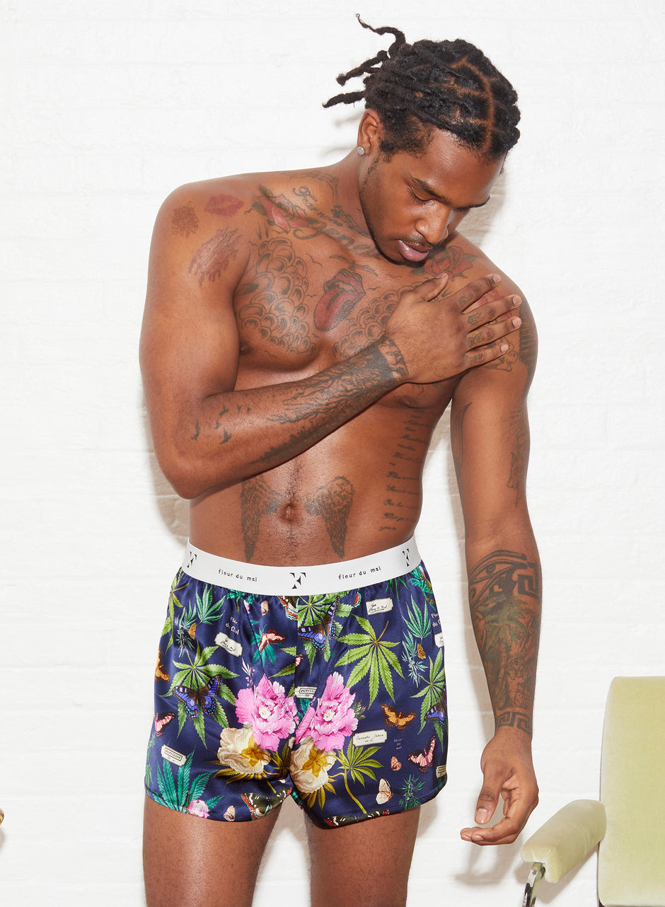 Papillon indigo - Unisex Boxer Short | Fleur du Mal