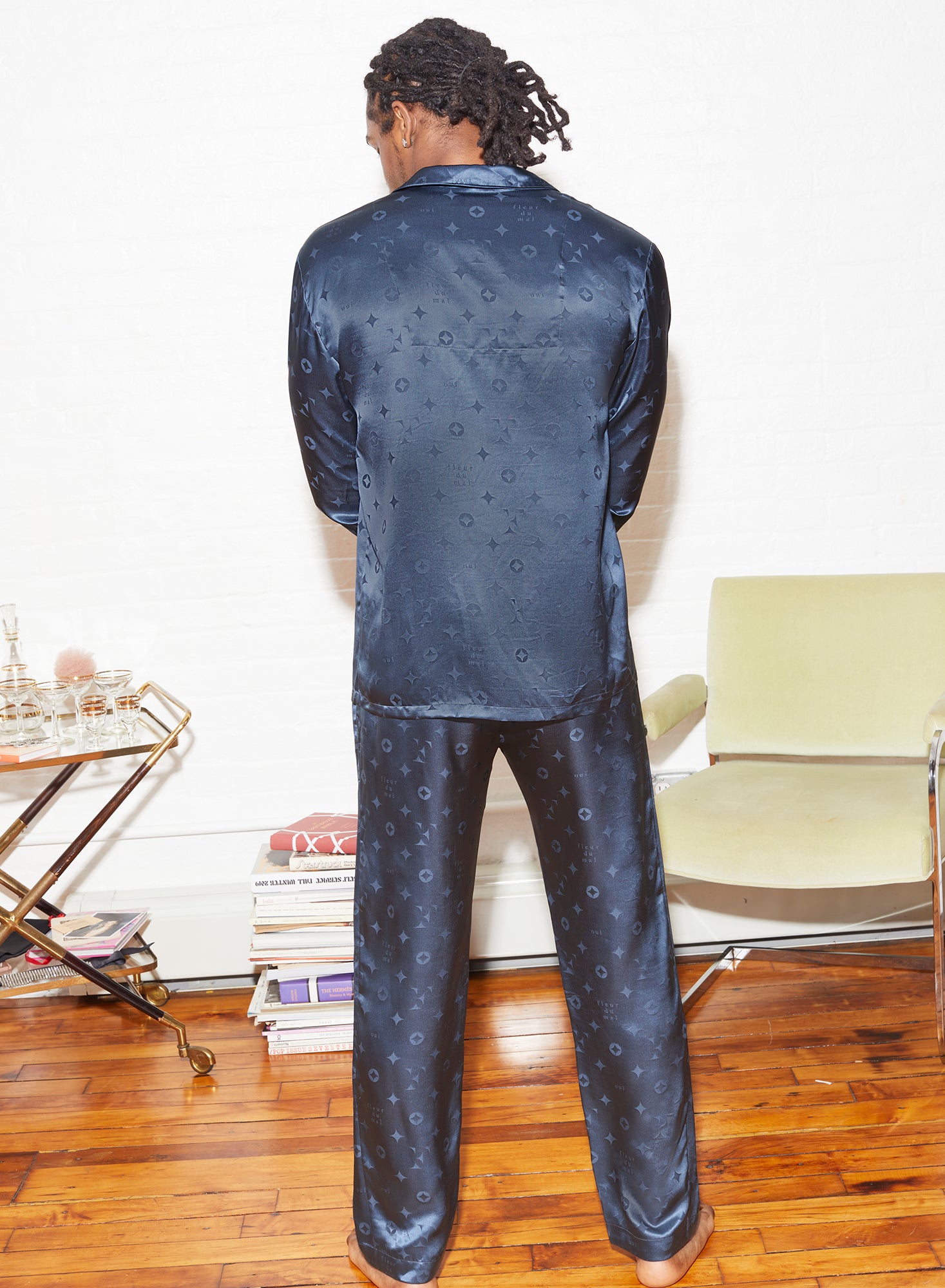 Men's Silk Jacquard PJ Pant | Fleur du Mal