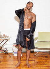 Men's Silk Jacquard Robe