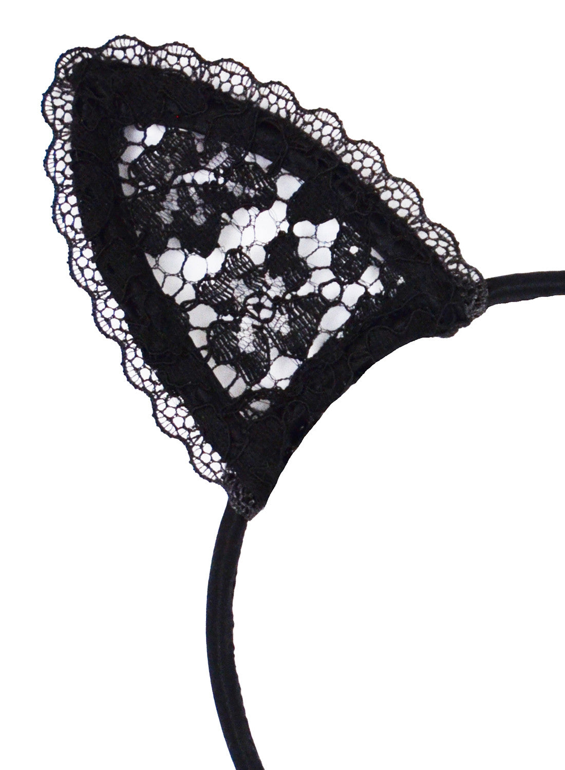 Lace Cat Ears-black