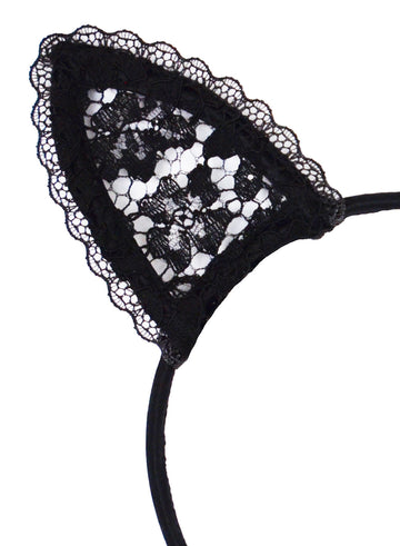 Black - Lace Cat Ears | Fleur du Mal