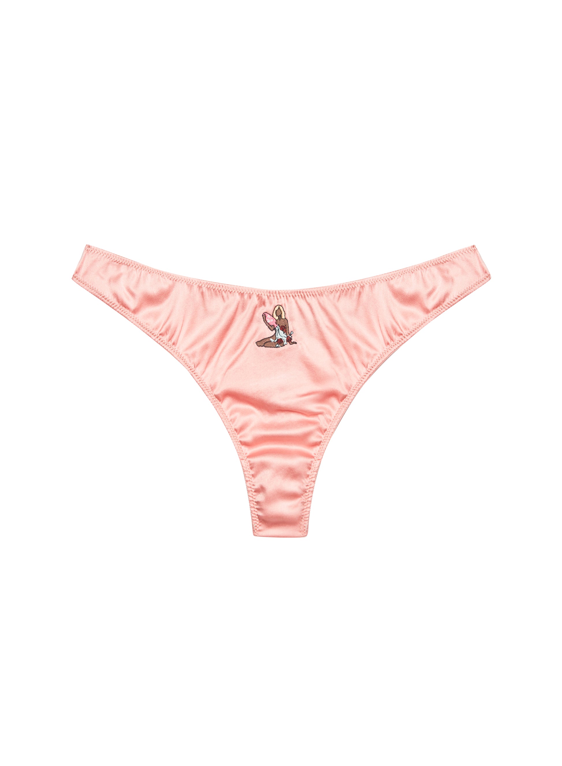 Sparkly Pink Zodiac Thong, Shiny Panties, Zodiac Underwear, Dancewear, Gift  