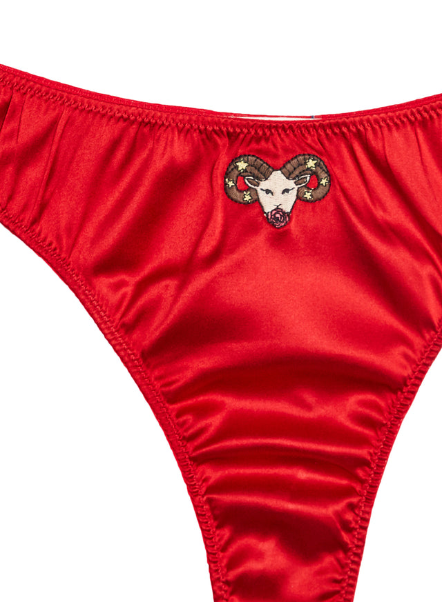 Aries Zodiac Thong