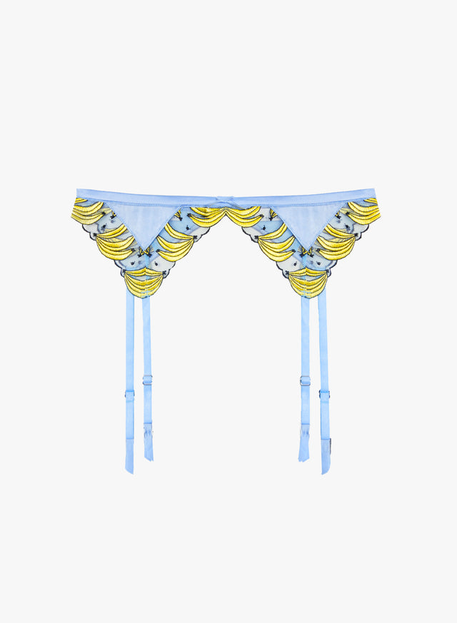 Ice queen - Banana Embroidery Garter Belt | Fleur du Mal