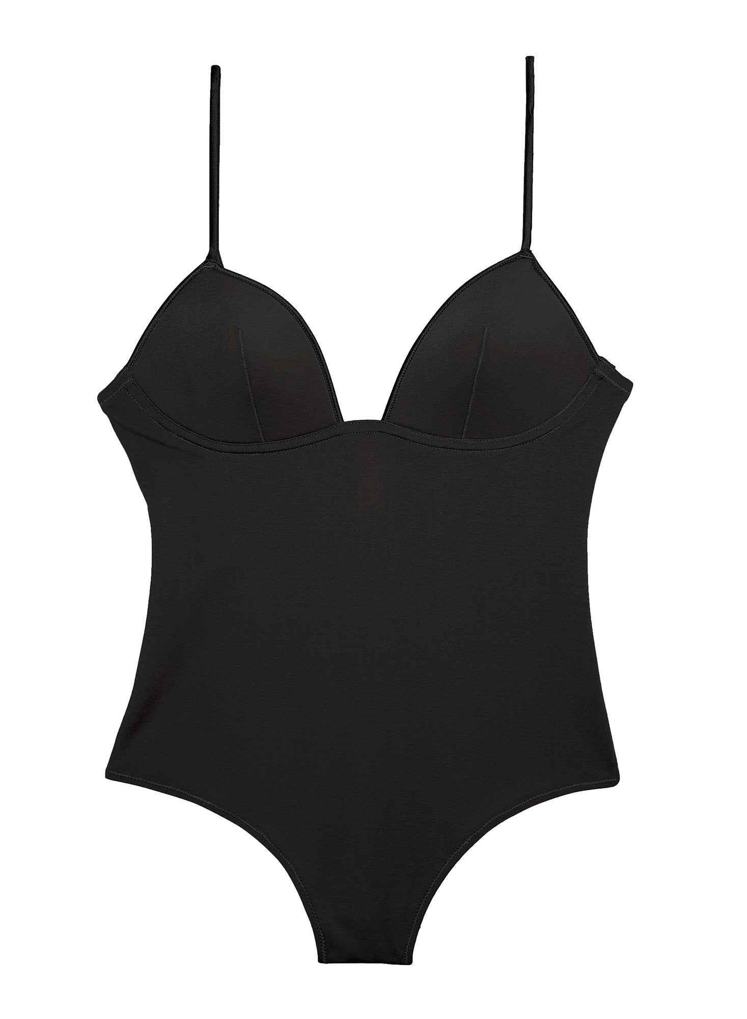 Cupped Nonwire Bodysuit -black-fleur du mal