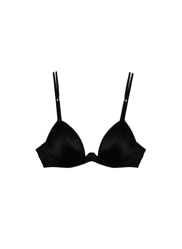 Black - Luxe Plunge Bra | Fleur du Mal