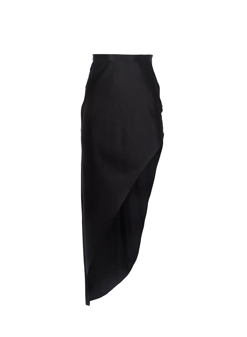 Black - High Slit Skirt | Fleur du Mal