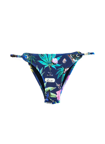 Papillon indigo - Botanical Grommet Bikini Bottom | Fleur du Mal