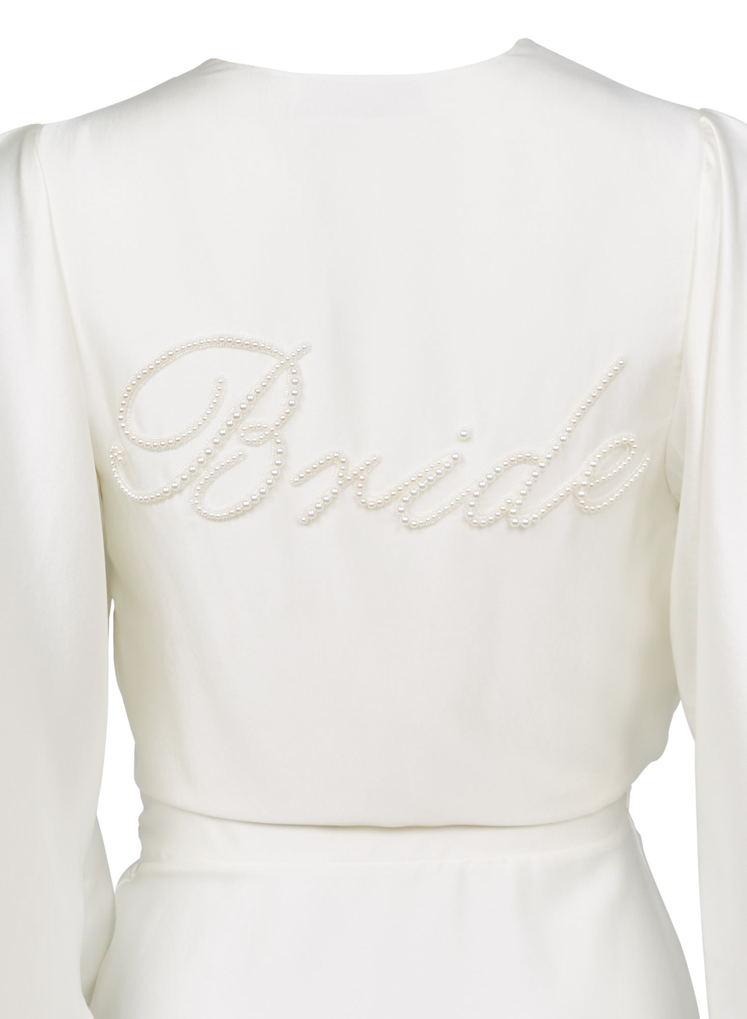 Bride Embroidered Angel Sleeve Robe