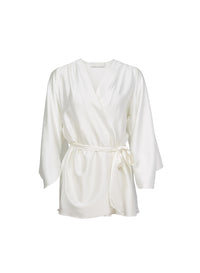 Bride Embroidered Angel Sleeve Robe