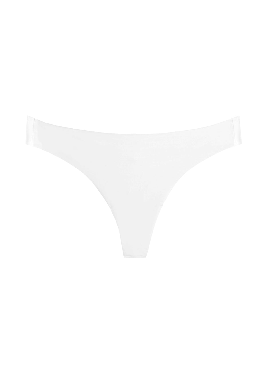 Ivory - Charlotte Lace Seamless Thong | Fleur du Mal