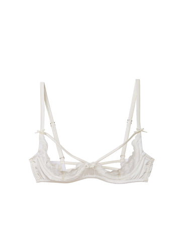 Ivory - Charlotte Peekaboo Bra | Fleur du Mal