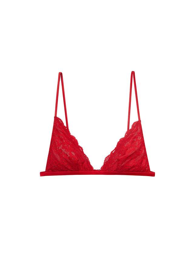 Rouge - Charlotte Triangle Bra | Fleur du Mal