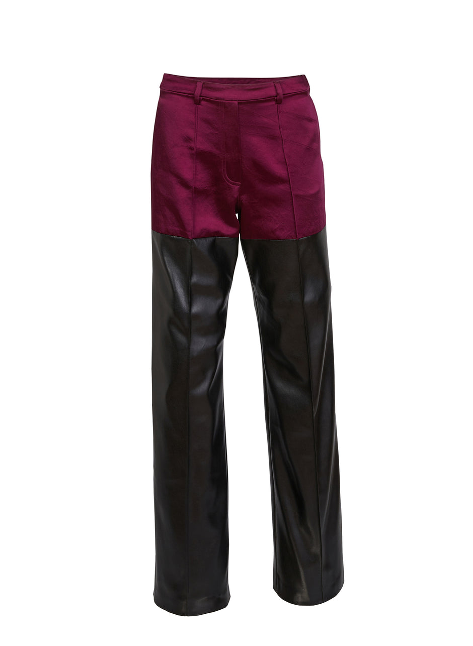 Malbec - Vegan Leather Combo Pant | Fleur du Mal