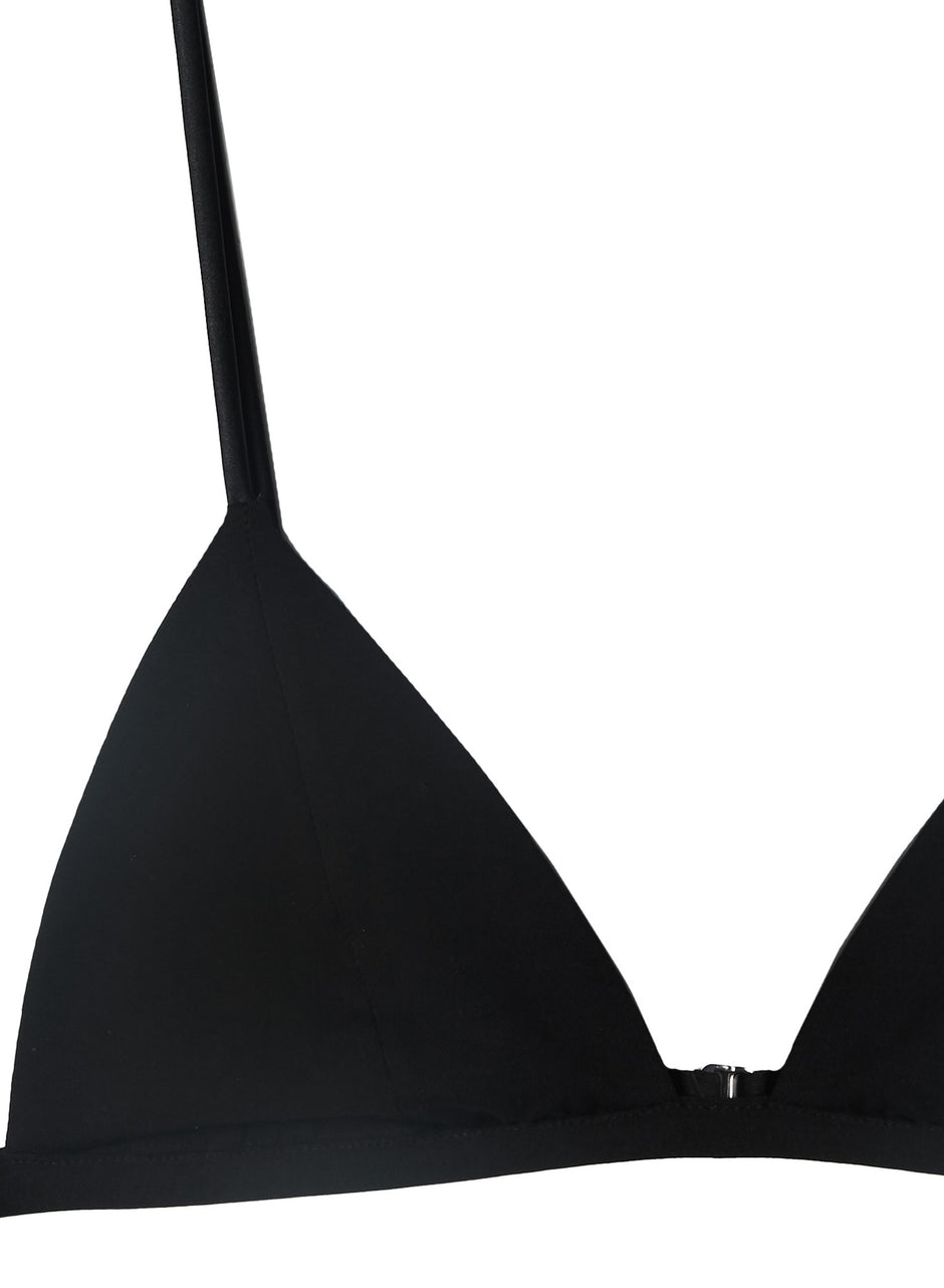 Black - Organic Cotton Luxe Triangle Bra | Fleur du Mal