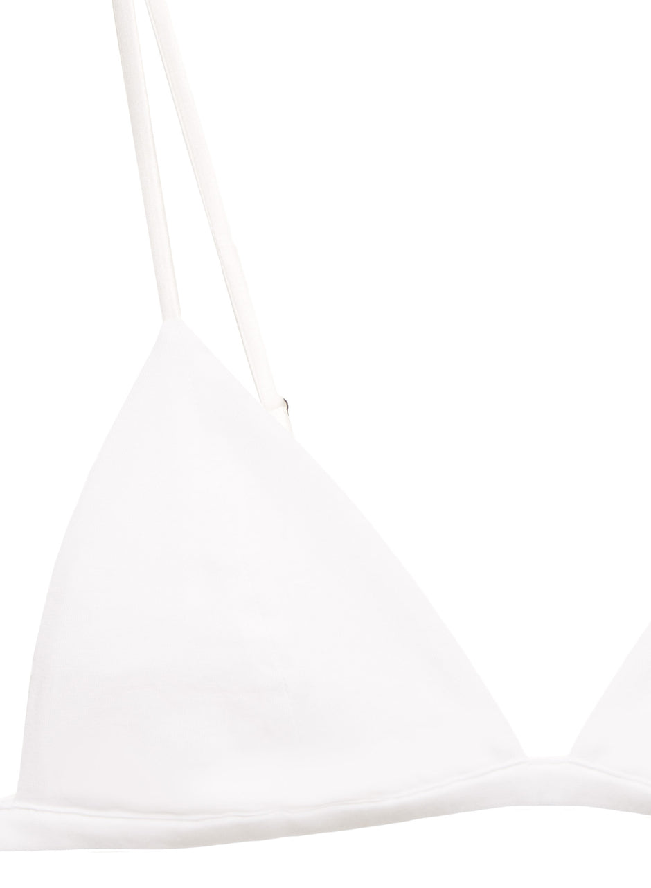 Ivory - Organic Cotton Luxe Triangle Bra | Fleur du Mal