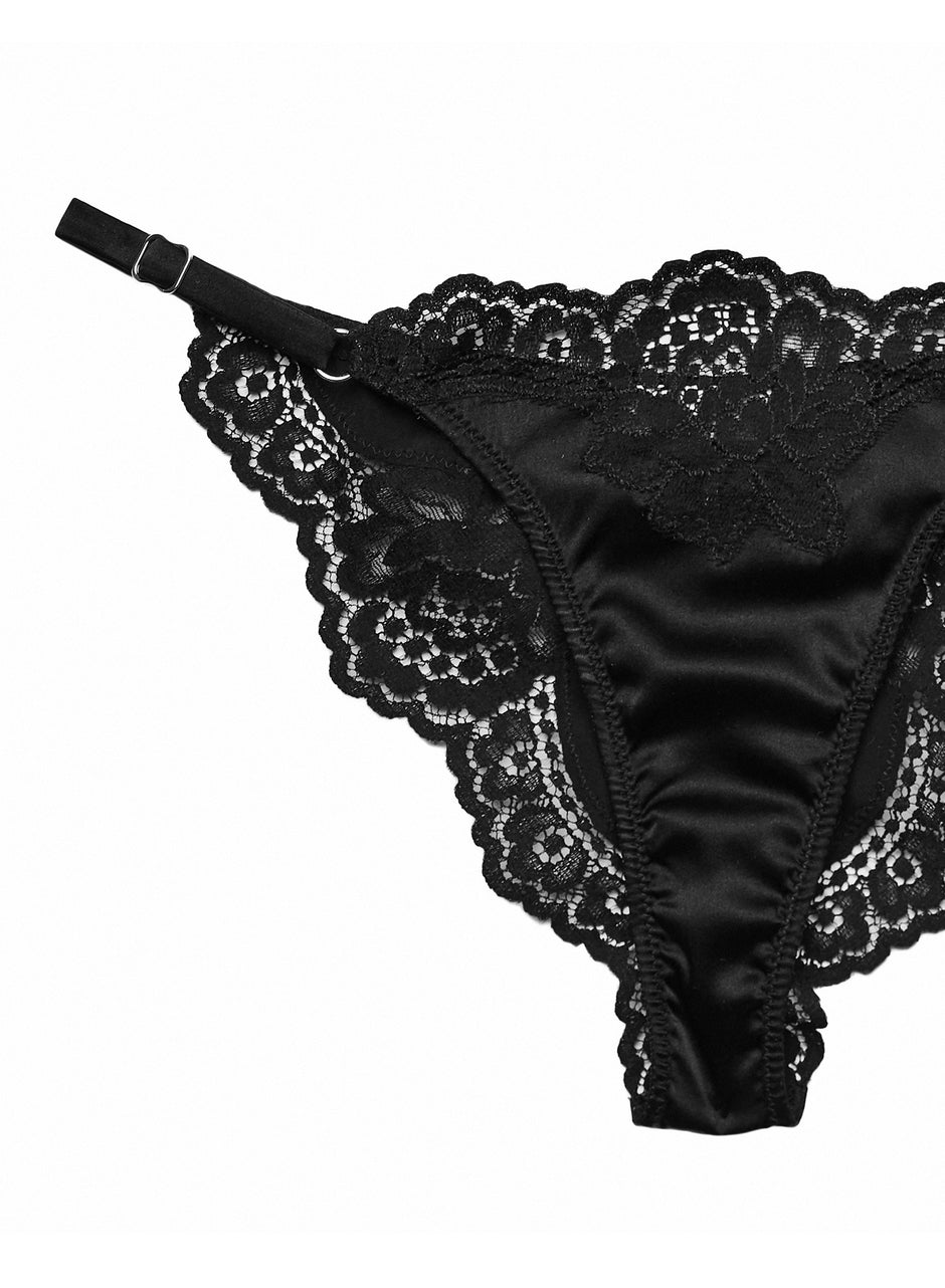 Black - James Lace Cheeky | Fleur du Mal