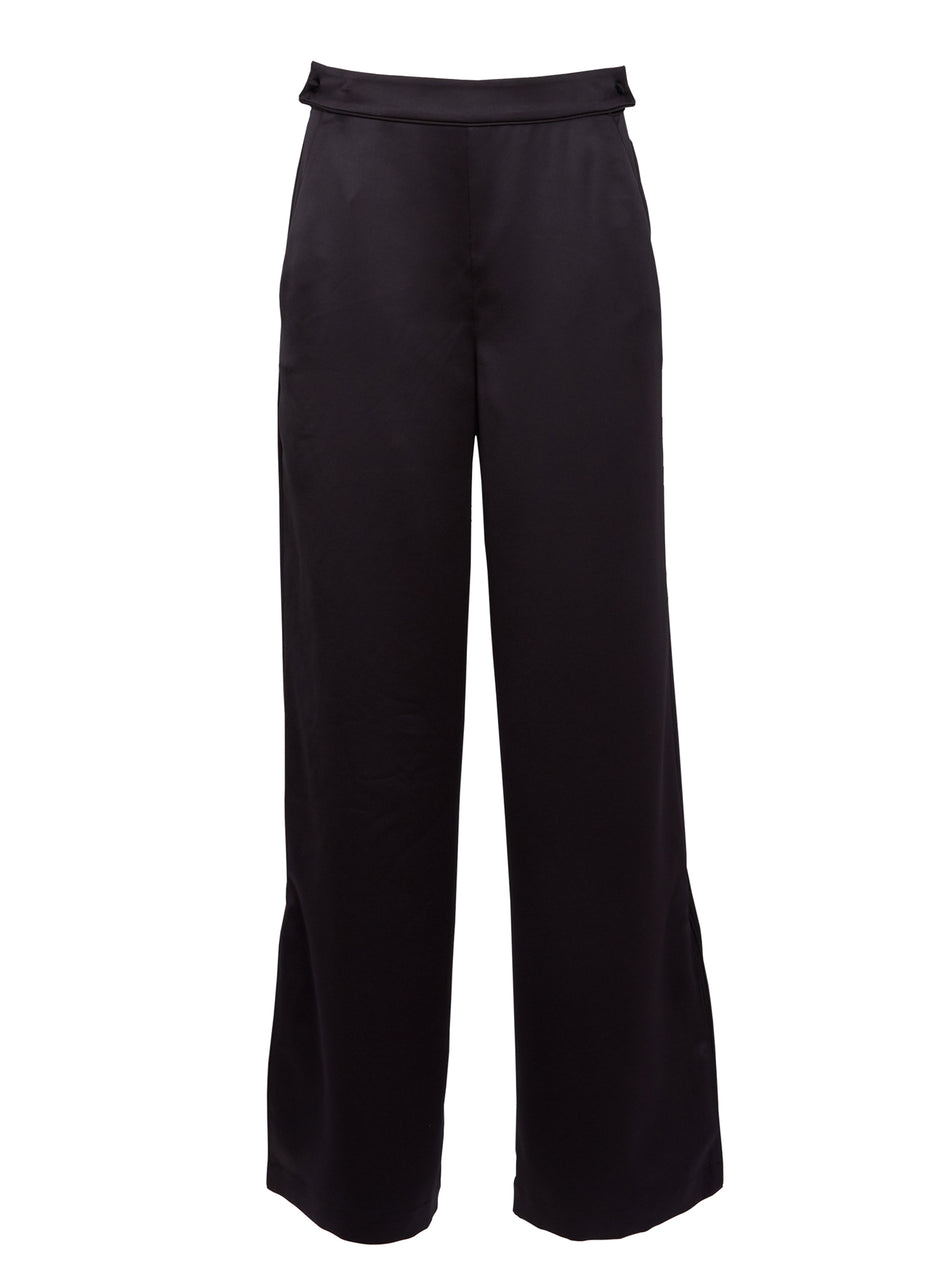 Black - Eco Luxe Wide Leg Pant | Fleur du Mal