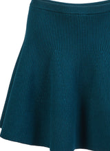 Knit Flared Mini Skirt