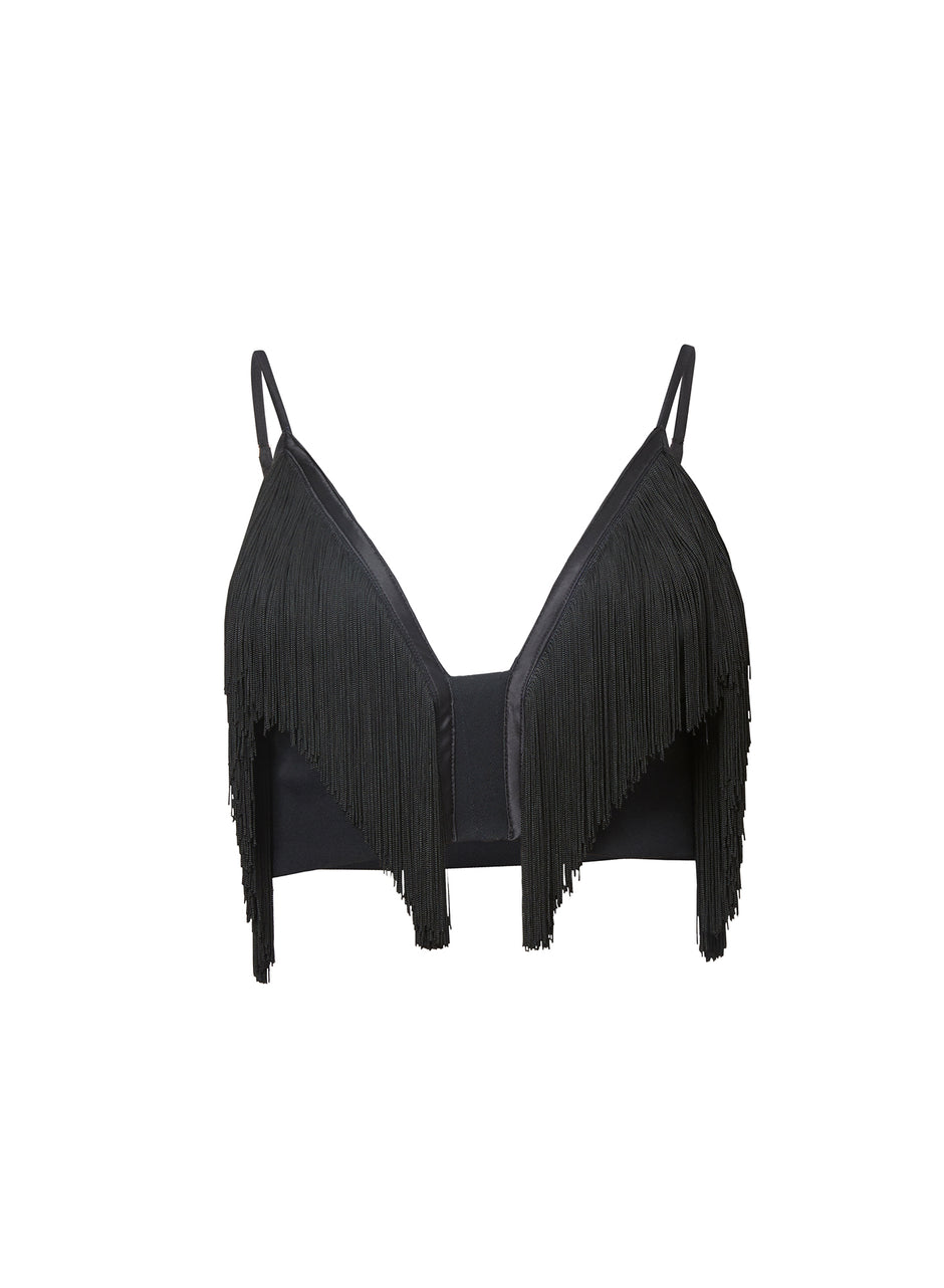 Black - Fringe Bralette | Fleur du Mal