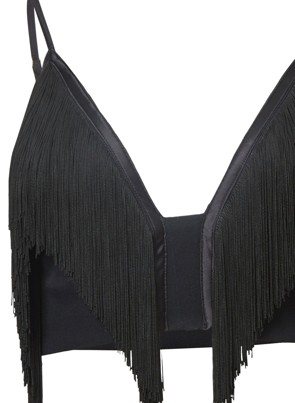 Black - Fringe Bralette | Fleur du Mal