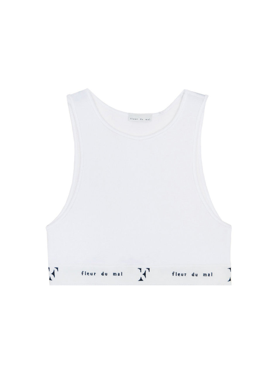 White - Garçon Crop Tank | Fleur du Mal