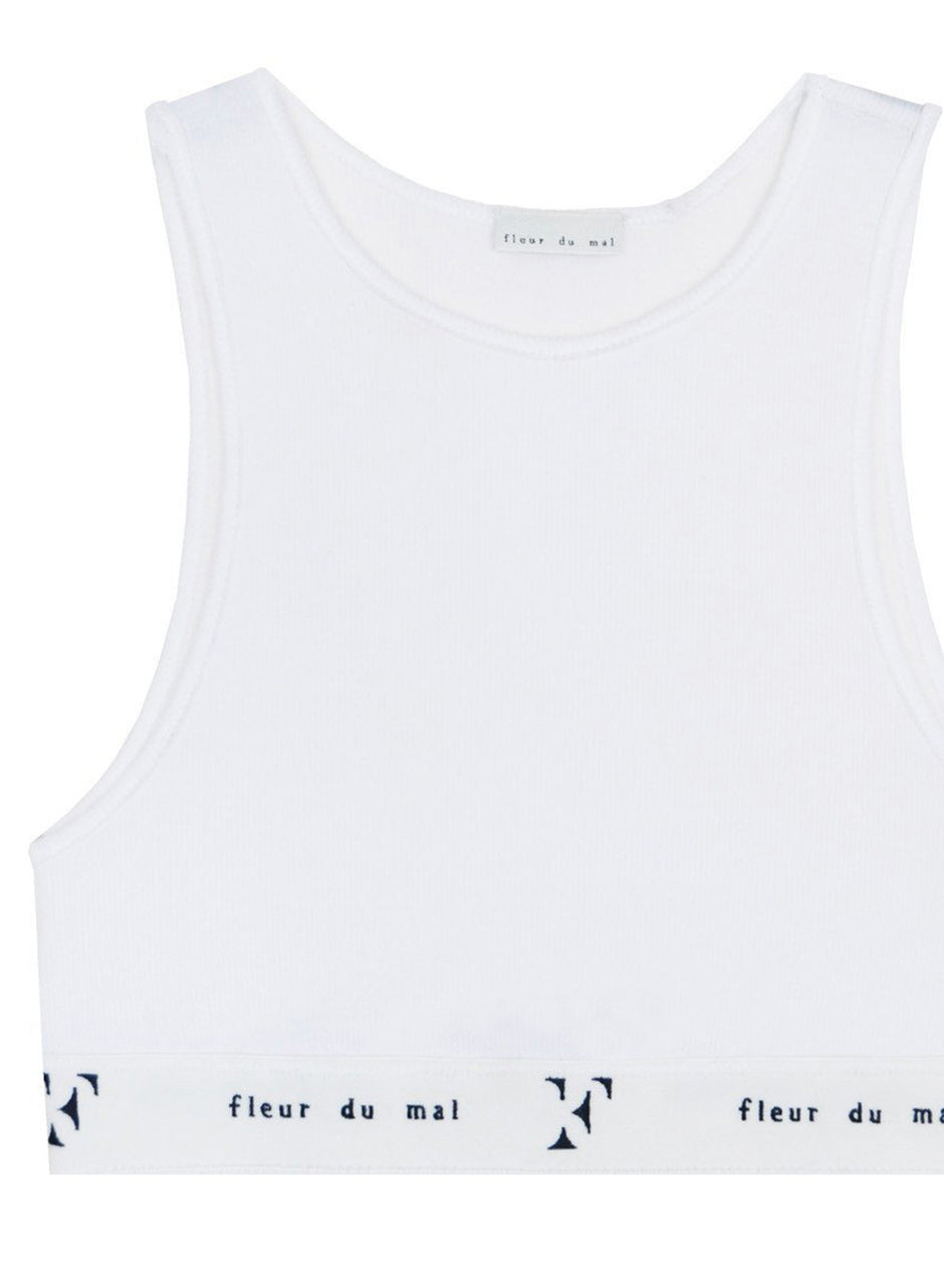 White - Garçon Crop Tank | Fleur du Mal