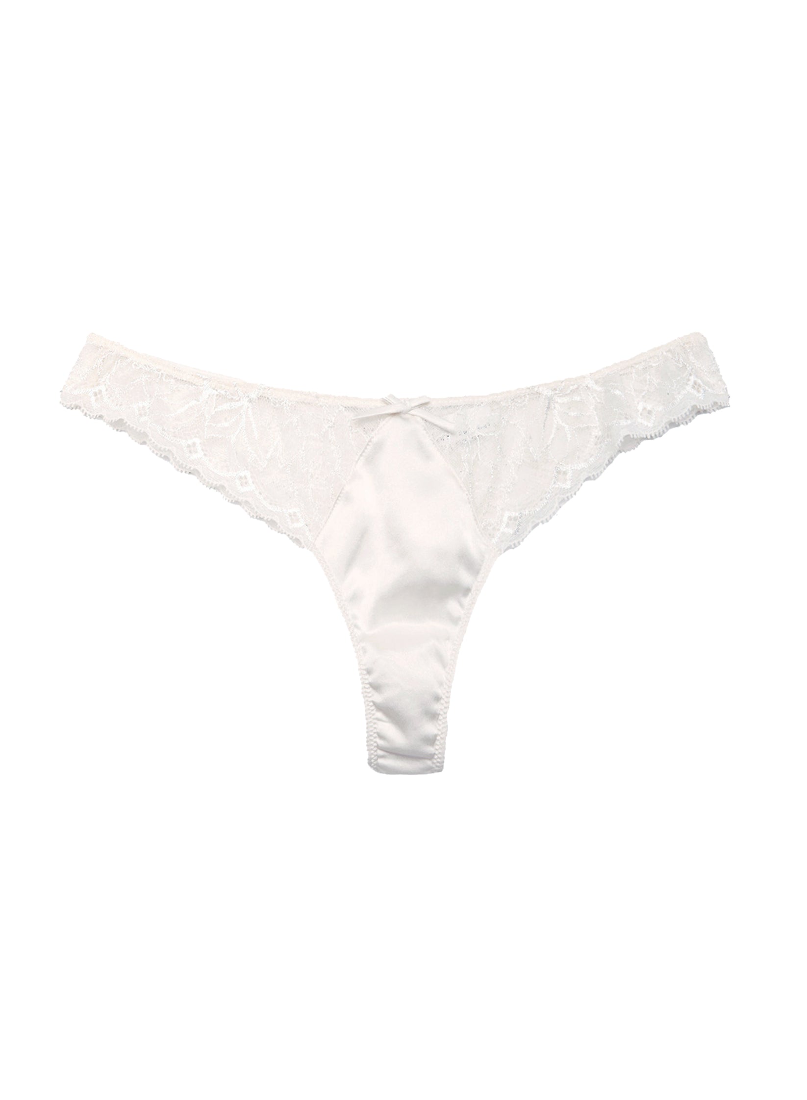 White Gardenia Lace Thong | Fleur du Mal