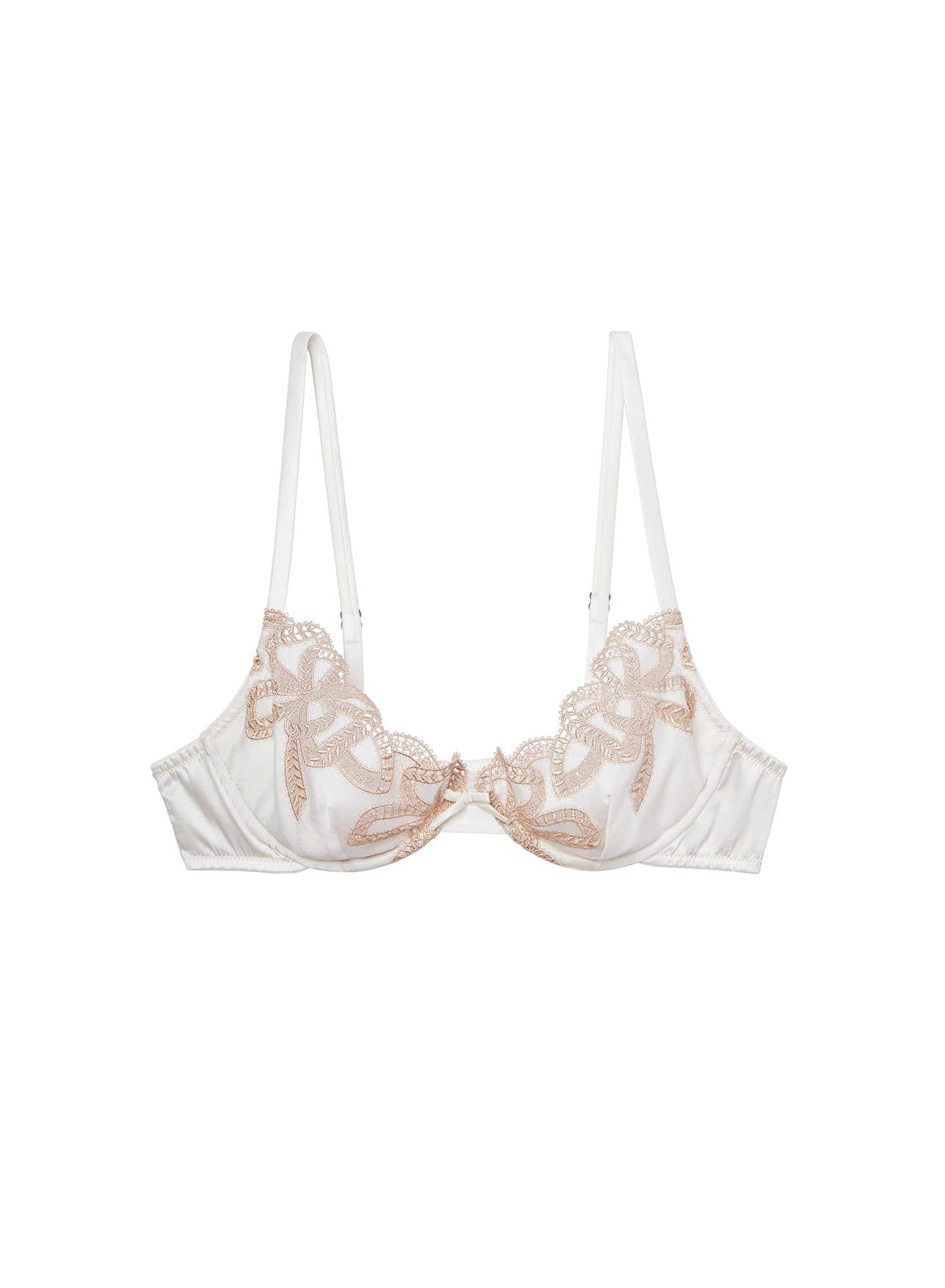 Bow Guipure Embroidery Bra | Fleur du Mal